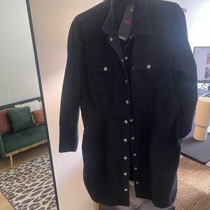 Levi's Charcoal Button-Up Jacket